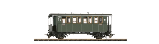 Bemo 3002821 - H0e - 2-achsiger Personenwagen KBi 731, 2. Klasse, DB, Ep. III